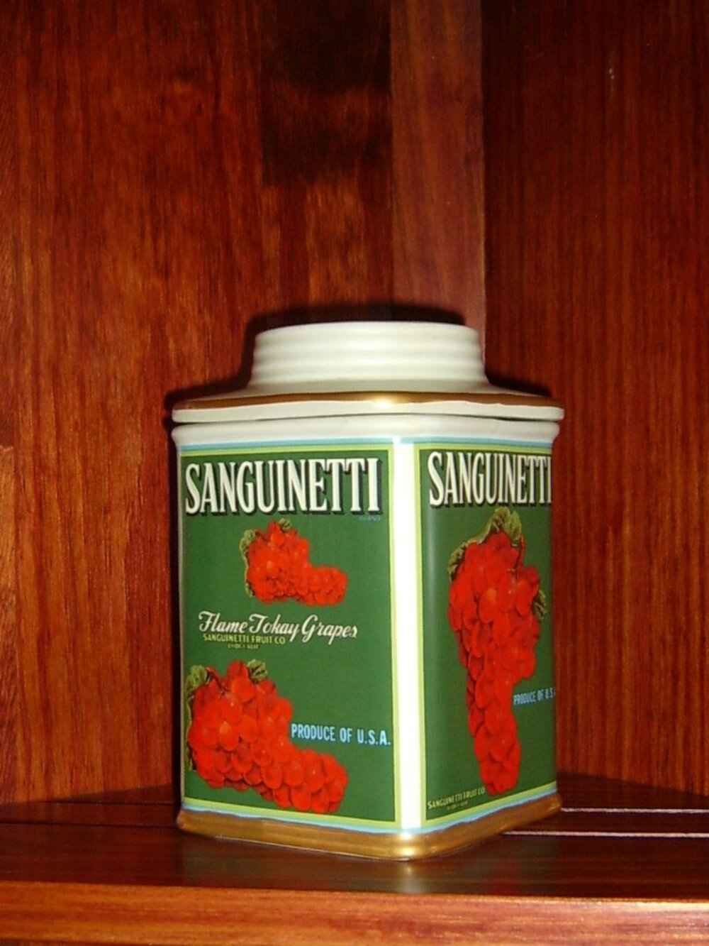 Oneida Vintage Label Collection Canister Sanguinetti